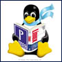 Penguin with book